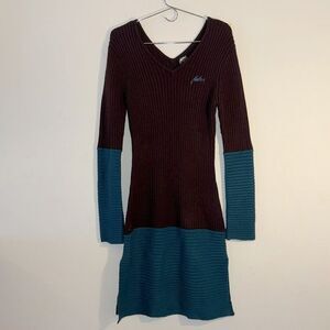Vintage FUBU Ribbed Midi Sweater Dress Size M